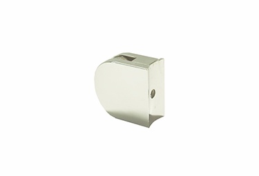 Conector grapa base curva para vidrio de 8 a 10 mm.