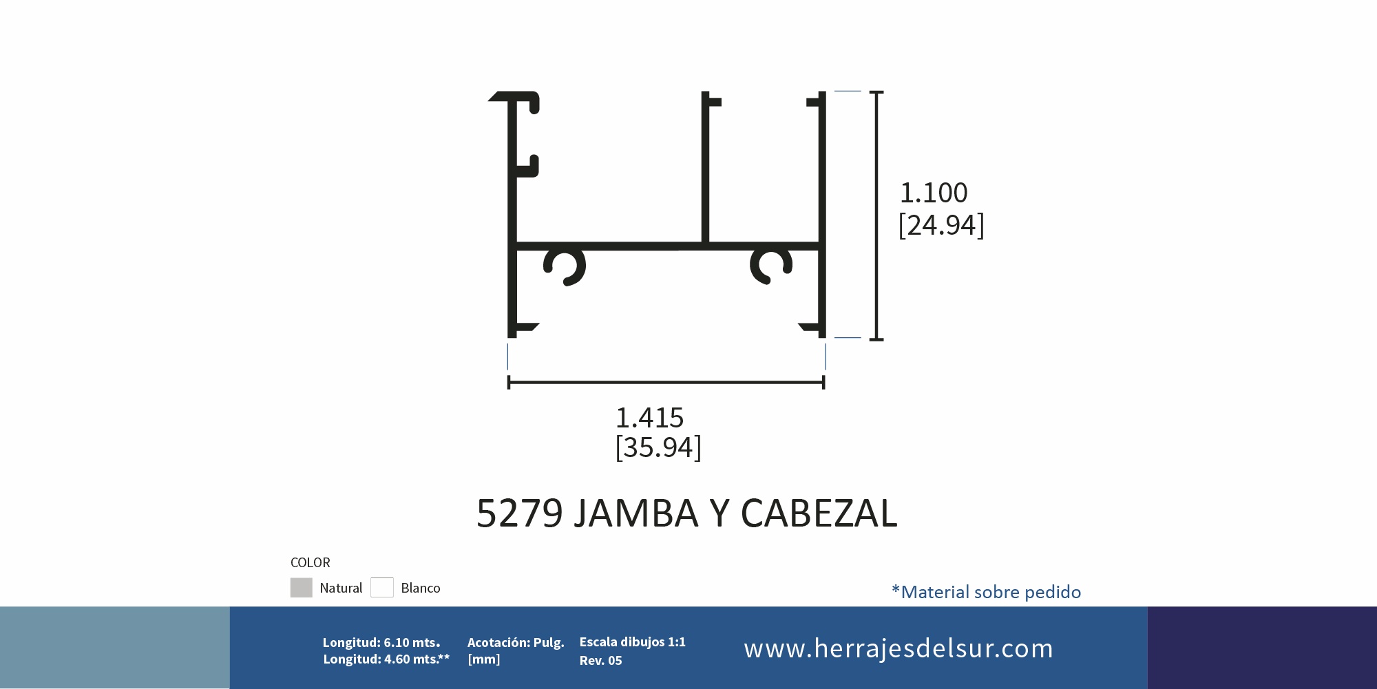 Jamba y cabezal