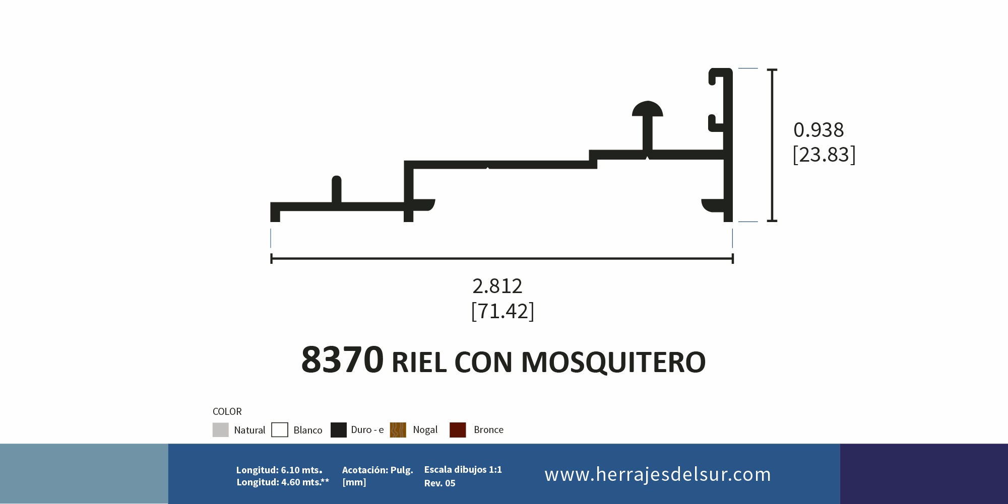 Riel con mosquitero