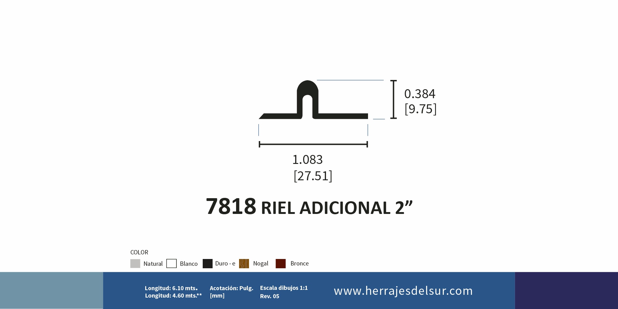 Riel adicional 2'