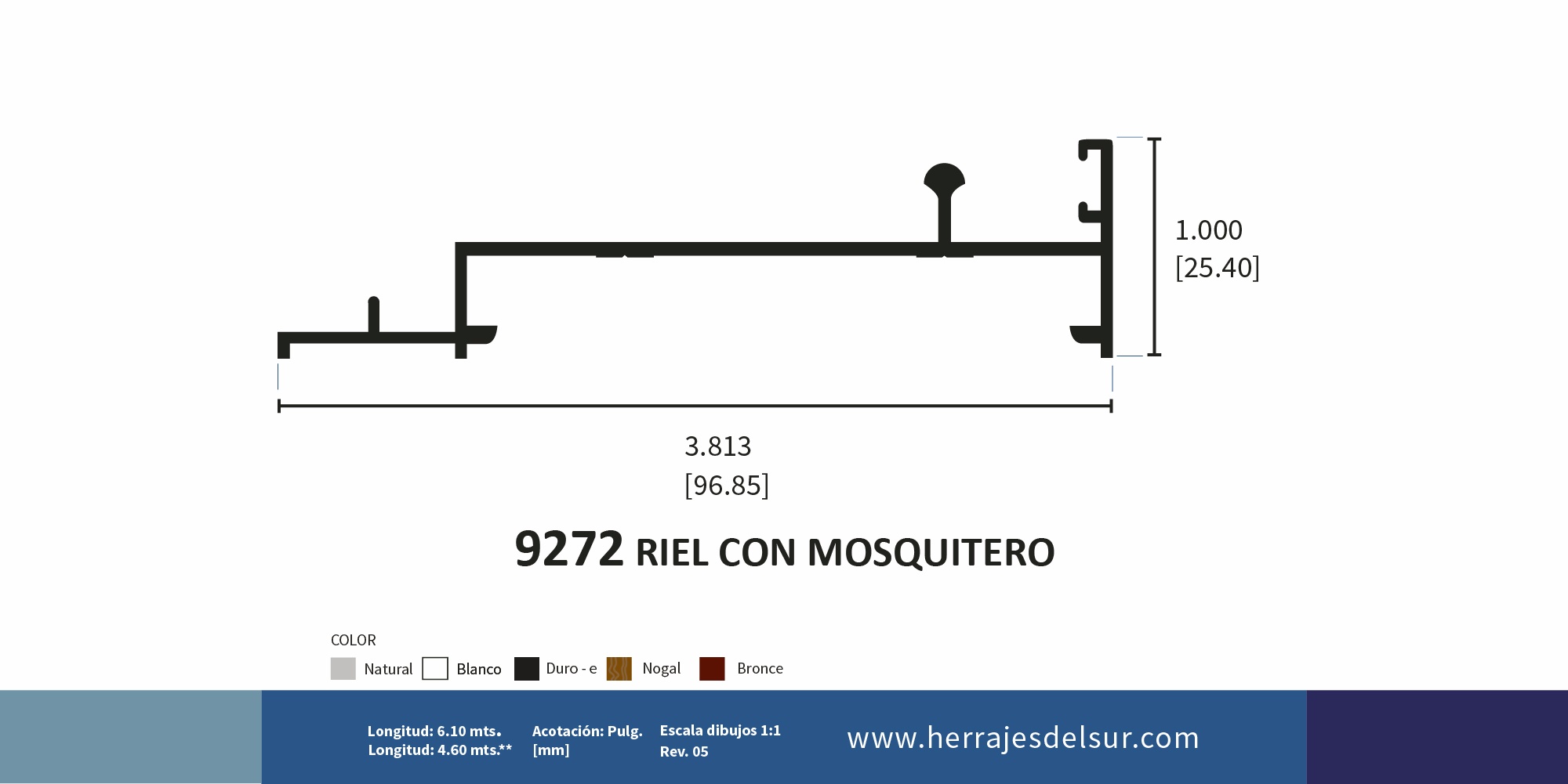 Riel con mosquitero