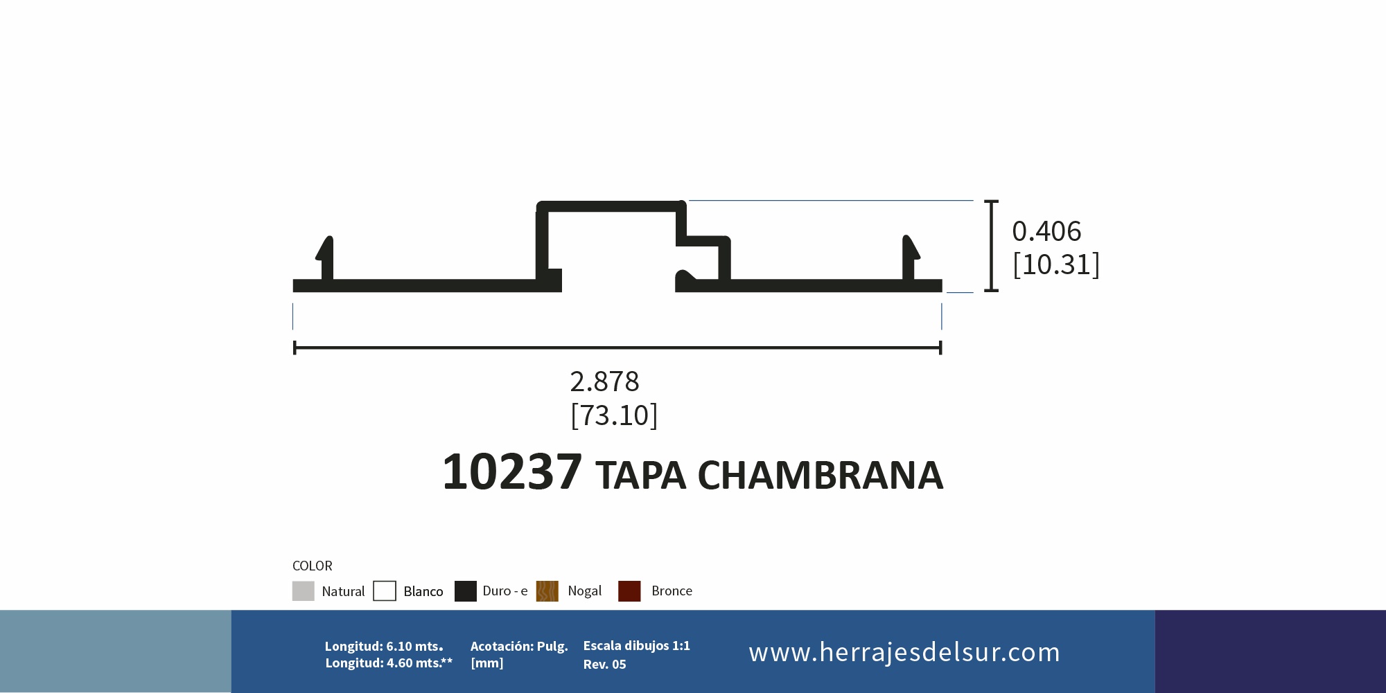 Tapa chambrana