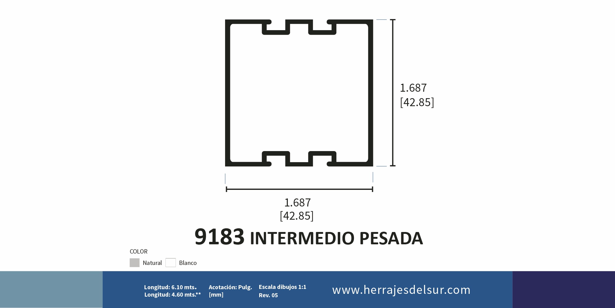 Intermedio para pesada